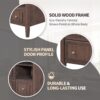 Bathroom Vanity Base Only, Solid Wood Frame And MDF Boards - Brown - Image 7