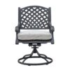 Durable Outdoor Dining Swivel Rockers With Cushions (Set of 2) - Sandstorm - Image 8