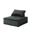 Anna - Velvet 5 Piece Sofa And Loveseat (Set of 2) - Black - Image 2