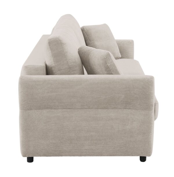 Haran - Pull Out Sleeper Sofa With Storage - Beige