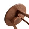 Round Small End Table, Side Table For Bedroom & Balcony - Walnut - Image 6