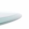 28" Round Tempered Glass Table Top Clear Glass 1 / 2" Thick Beveled Polished Edge - Transparent - Image 7