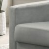 Hale - Velvet Accent Armchair With Tufting - Light Gray - Image 3