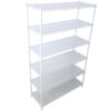 20" 6 Tier 6000Lbs Capacity Nsf Metal Shelf Wire Shelving Unit, Heavy Duty Adjustable Storage Rack With Wheels & Shelf Liners For Commercial Grade Utility Steel Storage Rack - White - Image 3