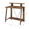 Nypho - Writing Desk - Weathered Oak / Black - Image 2
