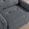 Hannah - Woven Convertible Armchair - Dark Gray - Image 6