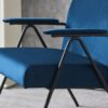 Cloth Leisure - Metal Frame Recliner, For Living Room And Bedroom - Blue - Image 16