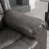 2 Seater Home Theater Recliner Manual Recliner Chair With A Storage Box And Two Cup Holders For Living Room - Gray - Image 12