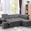 Henrik - Sleeper Sectional Sofa With Storage Ottoman And 2 Stools - Light Gray - Image 5