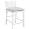 Graham - 3 Piece Small Space Counter Height Dining Table With Shelves And 2 Chairs (Set of 3) - White Finish - Image 4