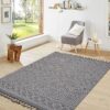 Guros - 4' X 6' Geometric Indoor / Outdoor Area Rug - Gray / White - Image 2