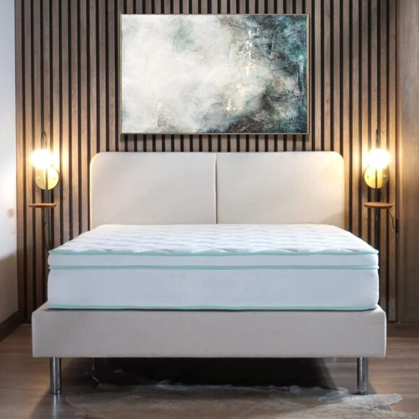 10" Twin Size Cool Gel Memory Foam Innerspring Hybrid Mattress - White