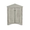 Triangle Bathroom Storage Cabinet With Adjustable Shelves, Freestanding Floor Cabinet For Home Kitchen - Oak - Image 18
