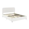Liv - Patented 2 Drawers Queen Upholstered Storage Platform Bed - Ivory Boucle - Image 7