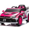 12V4A 20W*2 One Button Start, Forward And Backward, High And Low Speed, Music, Front Light, Power Display, Two Doors Can Open, 2.4G R / C, Seat Belt Four Wheel Absorber Kids Ride On Car - Pink - Image 5