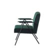Cloth Leisure - Metal Frame Recliner, For Living Room And Bedroom - Green - Image 9