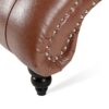 Tufted Armless Chaise Lounge - Brown - Image 13