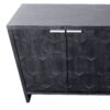 Accent Cabinet Farmhouse Style 4 Door Wooden Cabinet Sideboard Buffet Server Cabinet Storage Cabinet, For Living Room, Entryway, Hallway, Office, Kitchen And Dining Room - Antique Black - Image 7