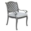 Outdoor 5 Piece Aluminum Dining Set With Cushion - Golden Gauze - Image 2
