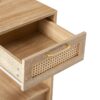 15.75" Rattan End Table With Drawer, Modern Nightstand, Side Table For Living Room, Bedroom - Natural - Image 14