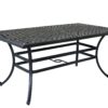 Aluminum 7 Piece Rectangular Dining Set With 6 Swivel Rockers - Cast Silver - Image 6
