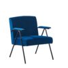 Cloth Leisure - Metal Frame Recliner, For Living Room And Bedroom - Blue - Image 6
