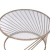 Bluelipe - Clear Glass Top With Coffee Table - Champagne - Image 5