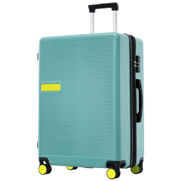 Contrast Color Hardshell Luggage 28" Expandable Spinner Suitcase With Tsa Lock Lightweight - Teal Blue