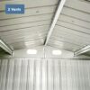 Outdoor Storage Shed, Metal Garden Shed Backyard Utility Tool House Building With 2 Doors And 4 Vent For Car, Truck, Bike, Garbage Can, Tool, Lawnmower - Dark Gray - Image 10