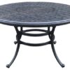 Round 4 Person 51.9" Long Aluminum Dining Set - Antique Bronze - Image 5