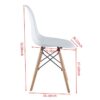 5 Piece Dining Set, Kitchen Set, KD Chair, Table And Chair - White - Image 7