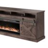 Farmhouse - Electric Fireplace TV Stand For TVs Up To 100" - Barnwood - Image 7
