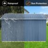 10'x12' Garden Sheds Outdoor Storage Sheds - Blue - Image 2