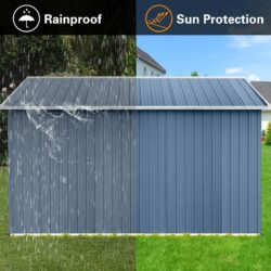 10'x12' Garden Sheds Outdoor Storage Sheds - Blue