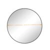 Wall Mirror Circular Mirror Metal Framed Mirror Round Vanity Mirror Dressing Mirror, For Bathroom, Living Room, Bedroom - Black - Image 8