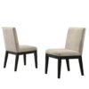 Jasper - 5 Piece Wide Contemporary Round Dining Table With Black Finish Chairs (Set of 5) - Ebony Black - Image 6