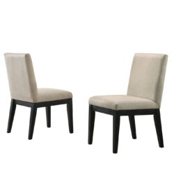 Jasper - Contemporary Fabric Dining Chair (Set of 2) - Beige
