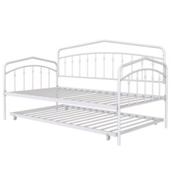 Fox - Twin Daybed With Twin Trundle - White