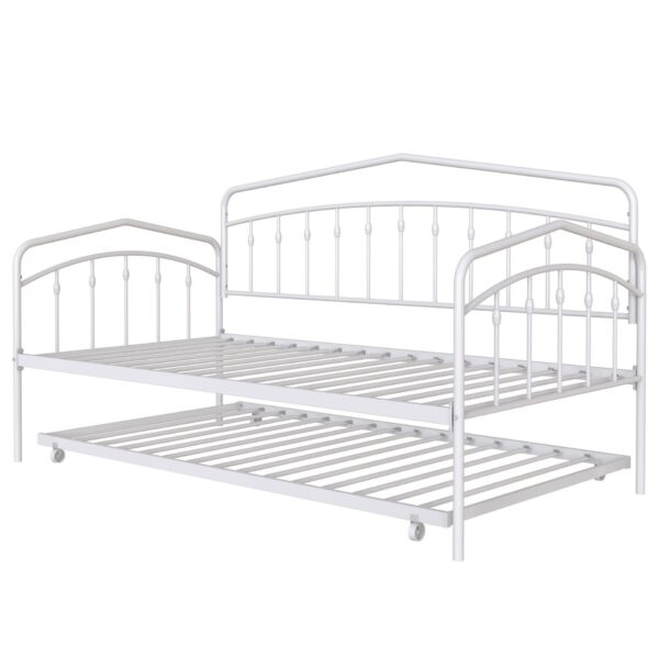 Fox - Twin Daybed With Twin Trundle - White