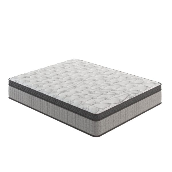 12" King Diamond Innerspring Hybrid And Cooling Gel Memory Foam Mattress, High Quality, Pressure Relief, And Motion Isolation, Certipur-Us And Oeko Tex Certified - Gray