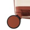 Hardshell Luggage Sets 3 Pieces Contrast Color Suitcase With Spinner Wheels And Tsa Lock 20" 24" 28" Available - Brown / White - Image 10