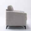 Callie - Woven Fabric Living Room Sofa, Loveseat, Chair (Set of 3) - Light Gray - Image 10