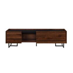Contemporary Low Profile TV Stand For TVs Up To 65" - Dark Walnut