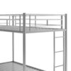 Twin Over Twin Bunk Bed With Trundle - Silver - Image 10