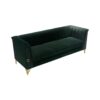 Fx-P82-Gr (Sofa) Velvet Sofa, Mid-Century Sofa Furniture Chesterfield Couch For Living Room - Green - Image 6