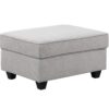 Leo - 8 Piece Modular L-Shape Sectional Sofa And Ottoman - Light Gray - Image 7