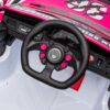 12V4A 20W*2 One Button Start, Forward And Backward, High And Low Speed, Music, Front Light, Power Display, Two Doors Can Open, 2.4G R / C, Seat Belt Four Wheel Absorber Kids Ride On Car - Pink - Image 17