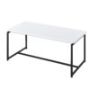 GT - 3 Piece Carbon Fiber Wrap Coffee Table And End Table (Set of 3) - White - Image 2