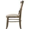 Bistro - 7 Piece Dining Table With Off White Fabric Dining Chairs (Set of 7) - Vintage Walnut - Image 7