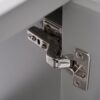Modern Small Bathroom Vanity Cabinet With Ceramic Basin, Ample Storage, 1 Soft-Close Door - Gray - Image 14